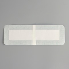 Transparent Film Dressing with pad-Size 10 x 20 cm-Grid Pattern Style- Waterproof breathable Wound care Adhesive Bandage