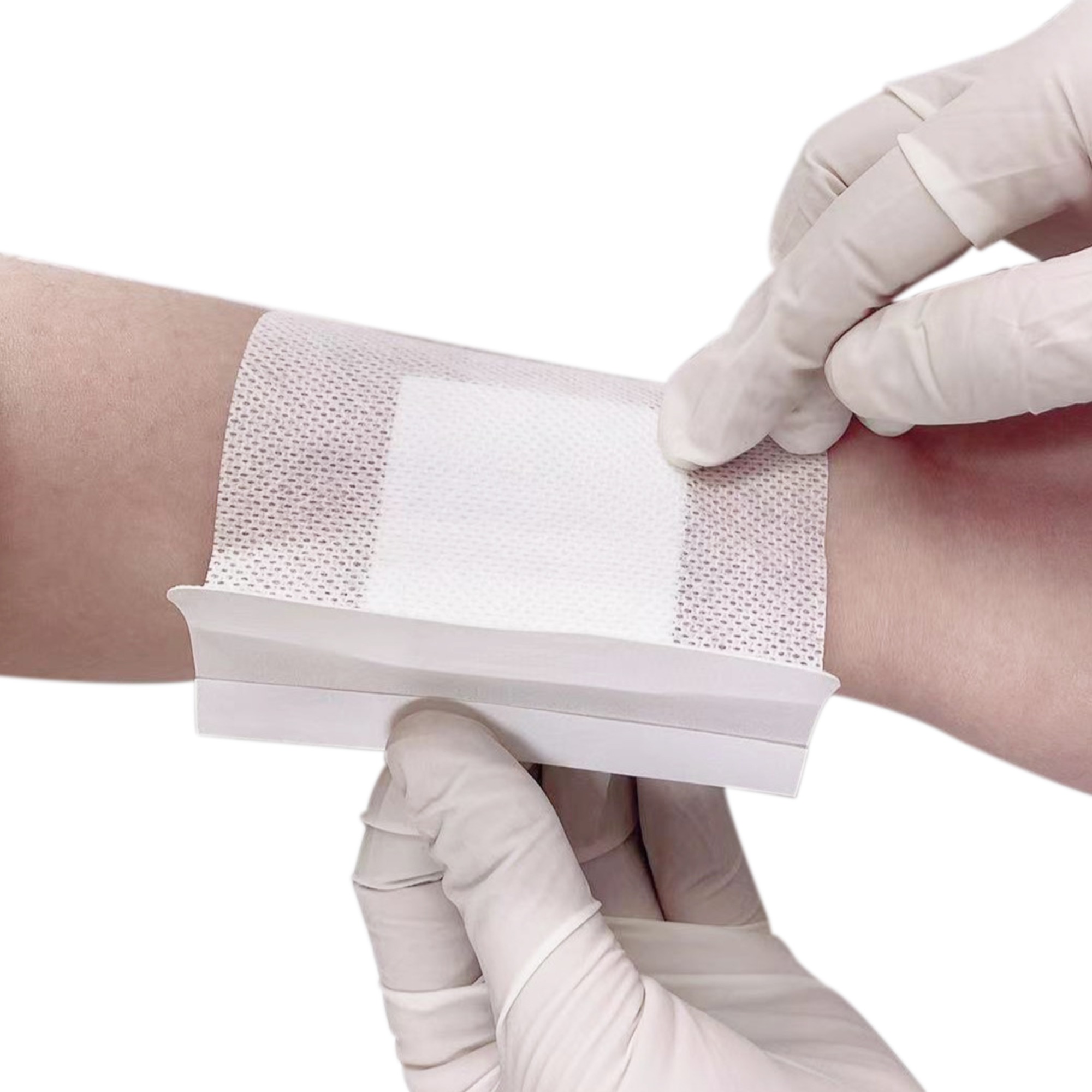 Medical non-woven dressing with pad-Non-Size 10 x 10 cm-with Absorbent pad