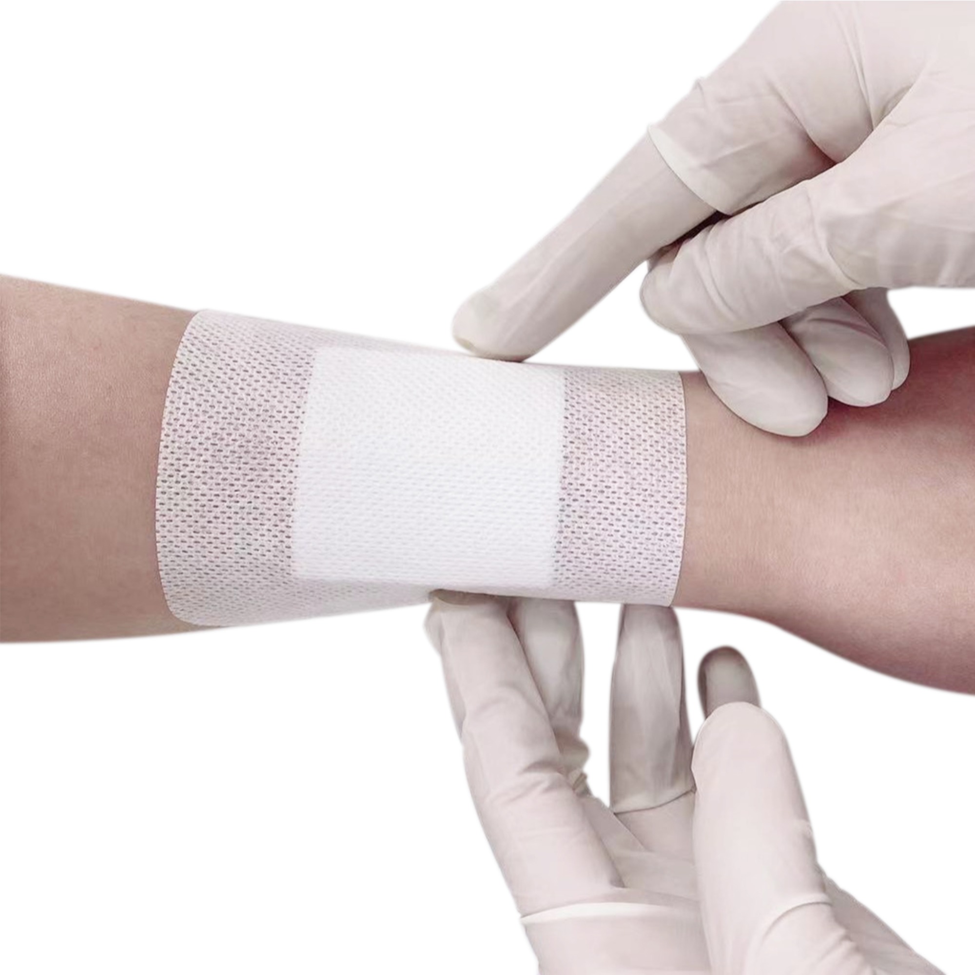 Medical non-woven dressing with pad-Non-Size 10 x 10 cm-with Absorbent pad