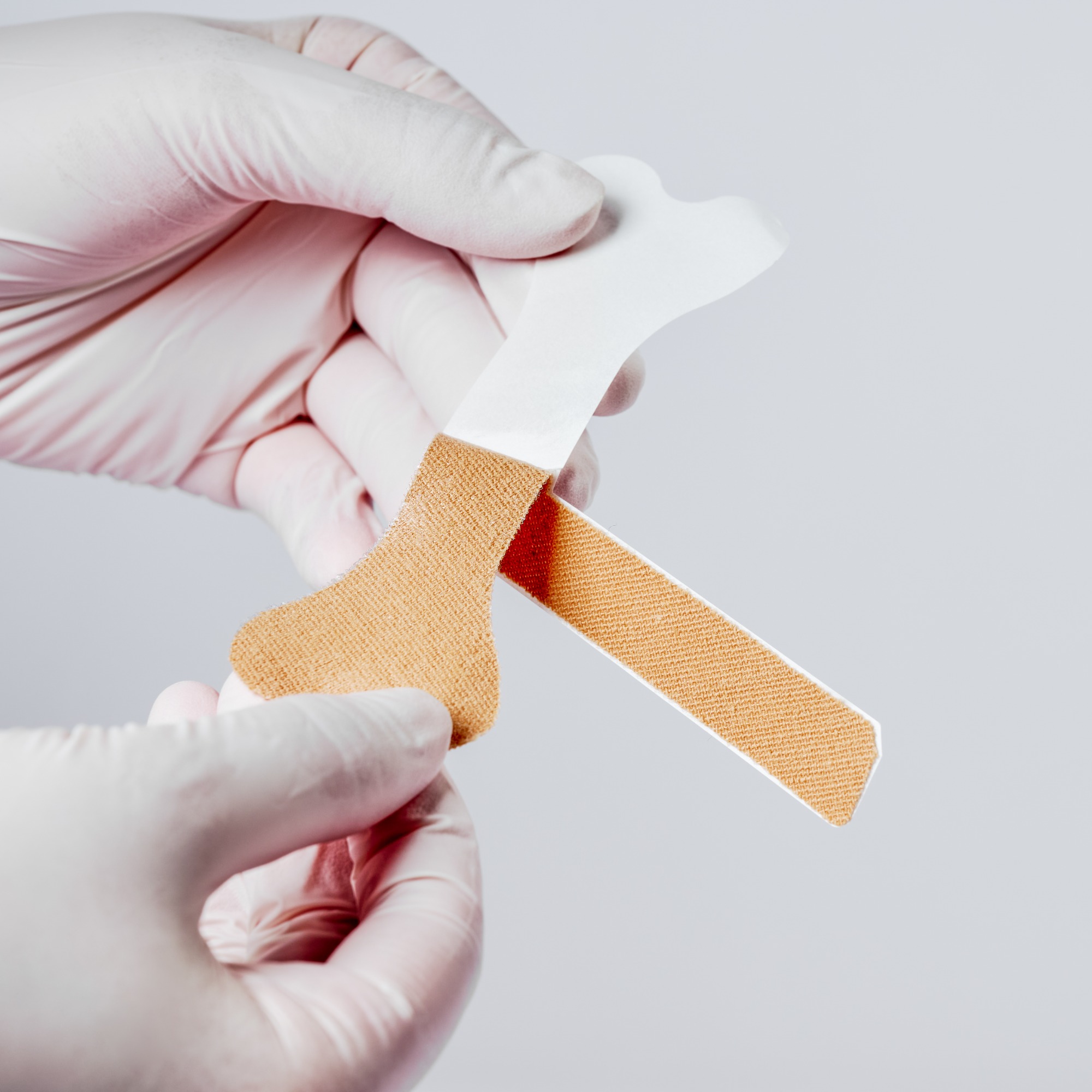 Nasal Cannula tape-L-Type Single Tube-Size 7 x 11.2 cm