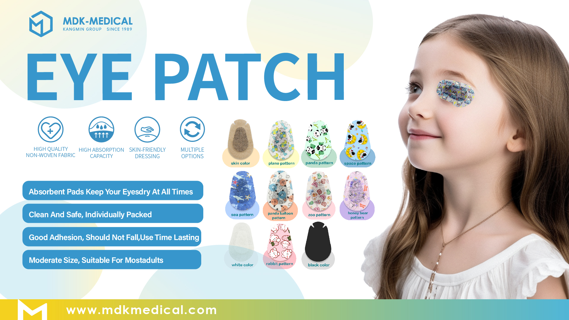 MDK-MEDICAL Eye Patch — Gentle Protection for Faster Recovery