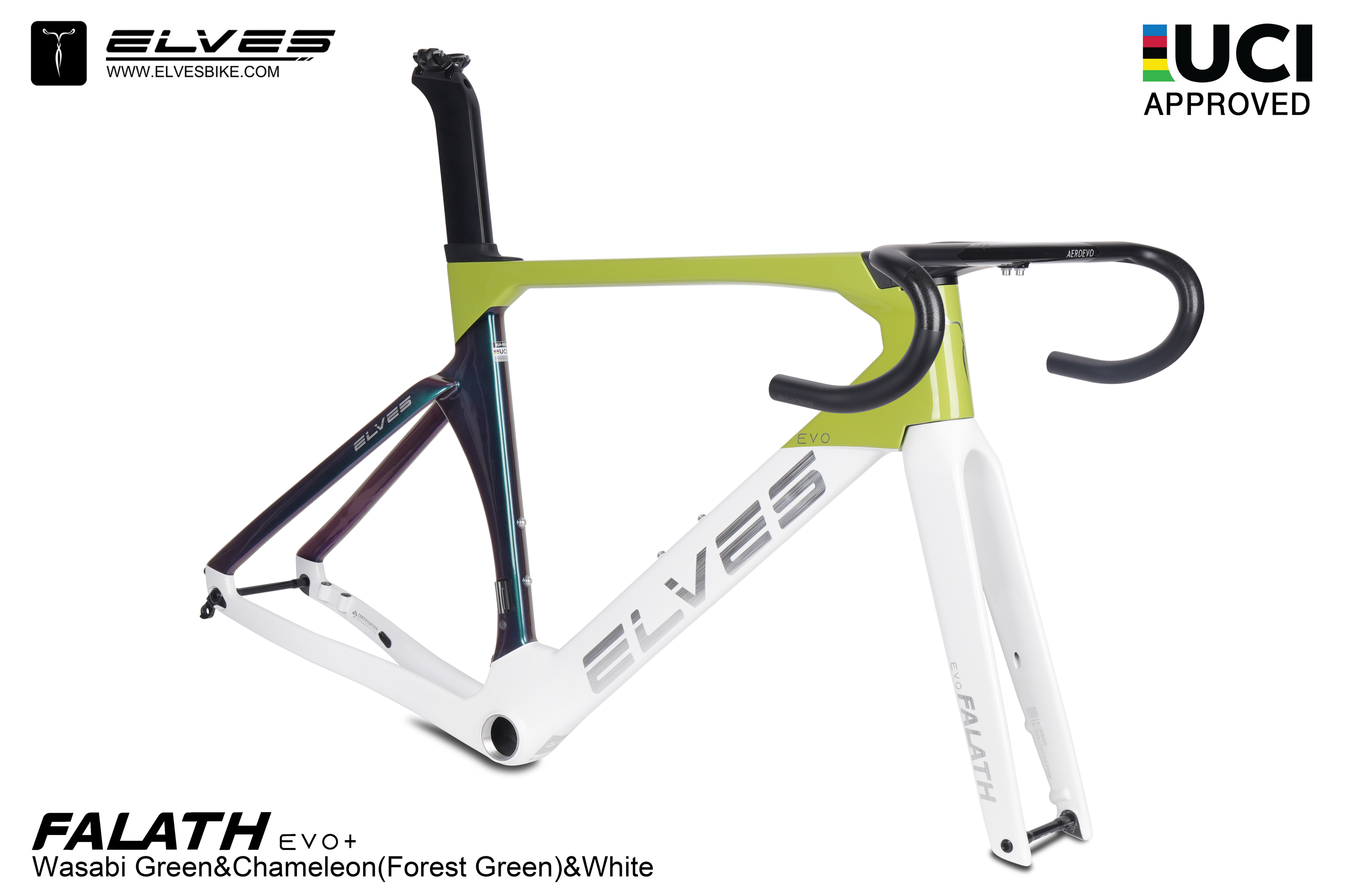 Elves Falath Evoサイズ49NebulaCrystalPurple ELVES Falath EVO Carbon Road Disc Framesets UCI Approved