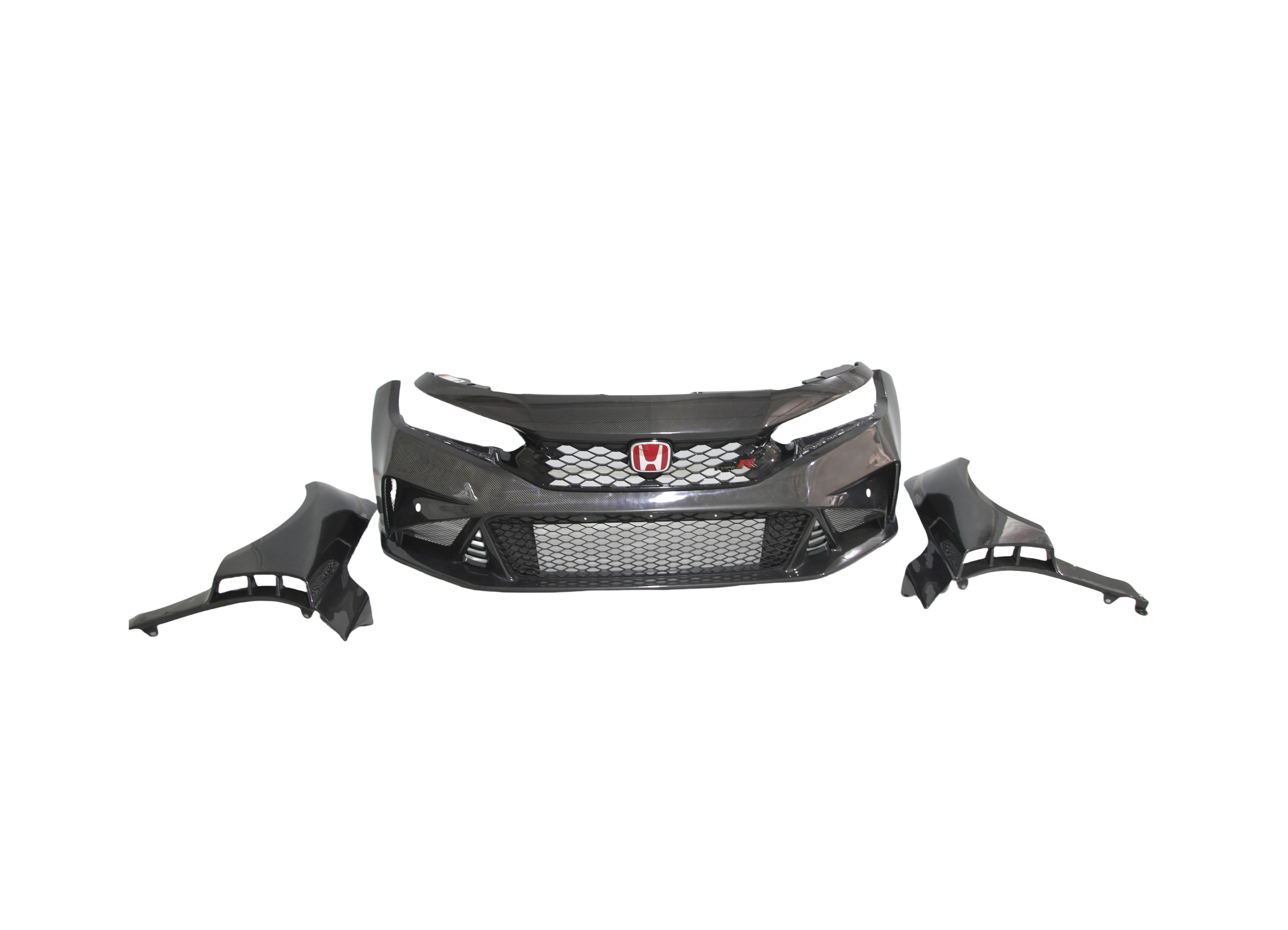 Honda Type R modified with XZT front bumper and fender