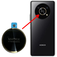 Huawei Honor Magic 4Lite 4G Magic 4Lite 5G 后盖小镜片 银 ANY-LX1 ANY-LX2 ANY-LX3 ANY-NX1