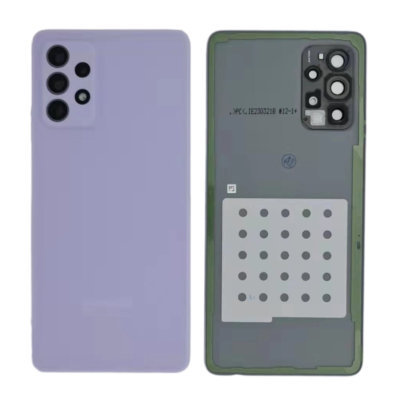 Samsung A725F A72 4G 2021 A726B A72 5G 2021 Cover Posteriore + Supporto Fotocamera Originale Viola