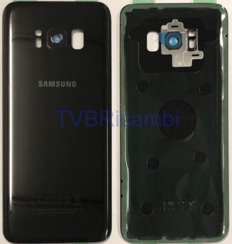 Samsung S8 G950F Cover Posteriore + Supporto Fotocamera Nero