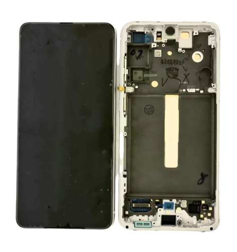 Samsung S21FE G990B 售后原装总成带框 白