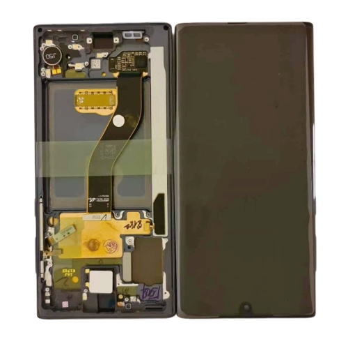 Samsung Note 10 N970F Display Originale + Frame Service Pack Nero