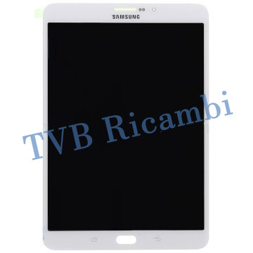 Samsung Tablet S2 2016 T710 Display ORIGINALE Cambiato Vetro Bianco