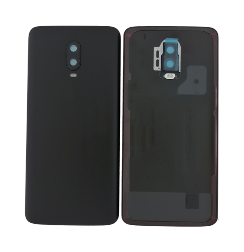 One Plus 6T Cover Posteriore ORIGINALE + Supporto Fotocamera Opaco Nero A6010 A6013