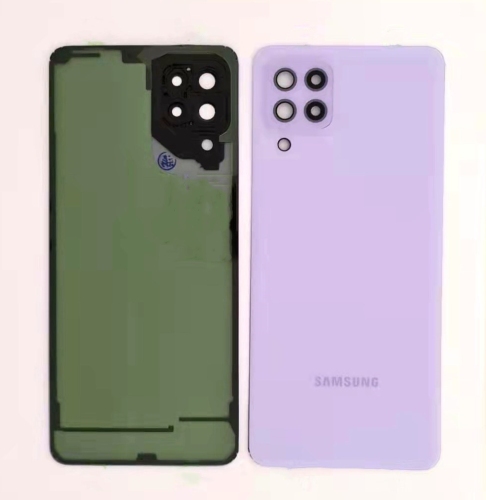 Samsung A225F A22 4G 2021 Cover Posteriore + Supporto Fotocamera Originale Viola