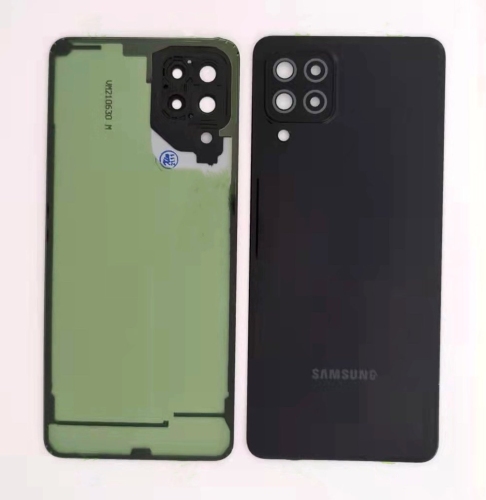 Samsung A225F A22 4G 2021 Cover Posteriore + Supporto Fotocamera Originale Nero