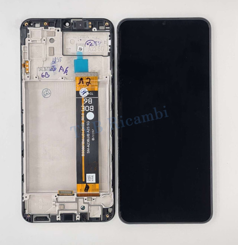 Samsung A236B A23 5G Display Originale + Frame Nero
