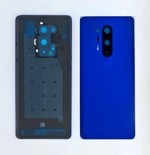 One Plus 8Pro Cover Posteriore ORIGINALE + Supporto Fotocamera Blu IN2020 IN2021 IN2023 IN2025