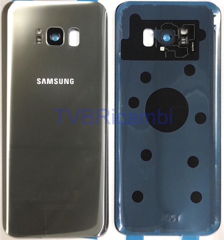 Samsung S8Plus G955F Cover Posteriore + Supporto Fotocamera Argento