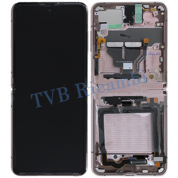 Samsung Z Flip 5G F707B 原拆总成带框 星雾金
