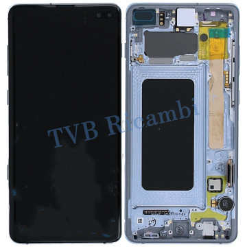 Samsung S10Plus G975F Display Originale + Frame Service Pack Blu