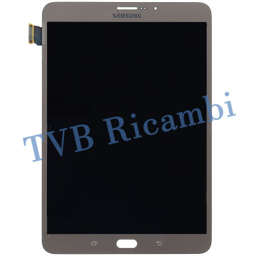 Samsung Tablet S2 2016 T710 Display ORIGINALE Cambiato Vetro Oro