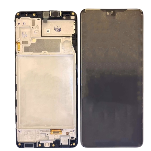Samsung A225F A22 4G 2021 Display Originale + Frame Service Pack Nero