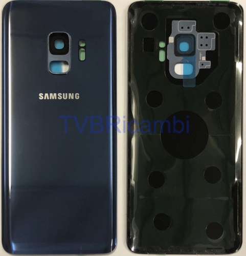 Samsung S9 G960F Cover Posteriore + Supporto Fotocamera Blu