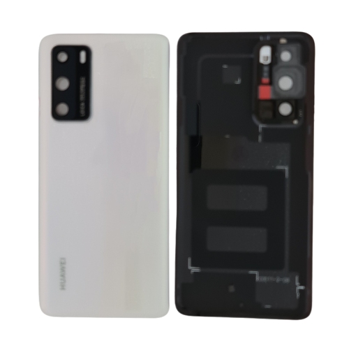 Huawei P40 Cover Posteriore ORIGINALE + Supporto Fotocamera Bianco ANA-NX9 ANA-LX4