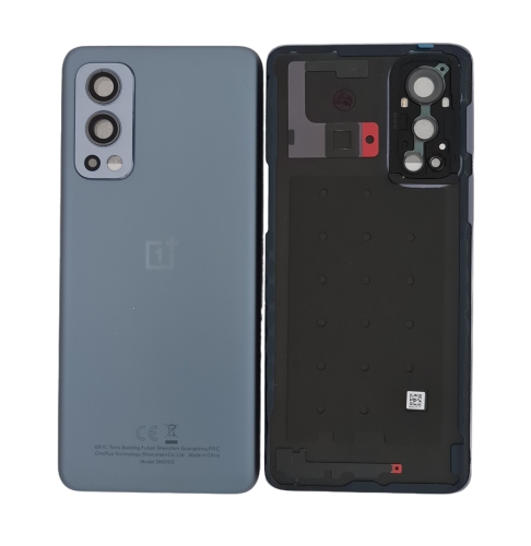 One Plus Nord 2 5G Cover Posteriore ORIGINALE + Supporto Fotocamera Grigio Argento DN2103