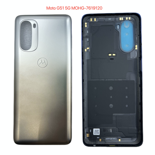 Motorola Moto G51 5G Cover Posteriore ORIGINALE Argento XT2171