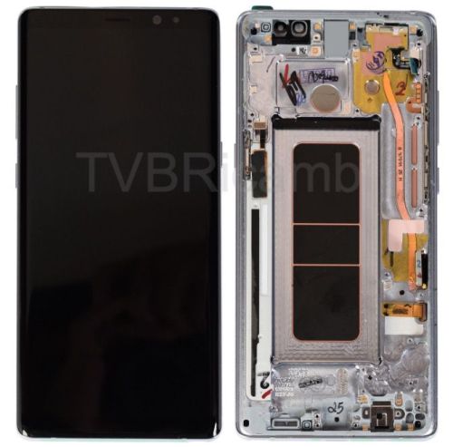 Samsung Note 8 N950F Display Originale Con Frame Service Pack Argento