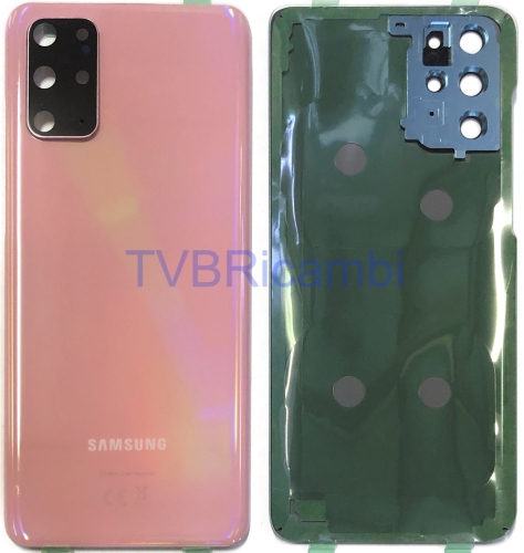 Samsung S20Plus 4G S20Plus 5G G985F G986B 后盖带镜片 粉红