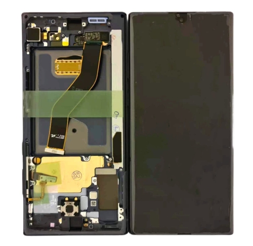 Samsung Note 10Plus N975F N976B Display Originale + Frame Service Pack Nero