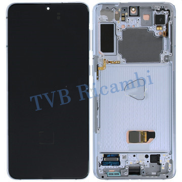 Samsung S21Plus 5G G996B Display Originale + Frame Service Pack Argento