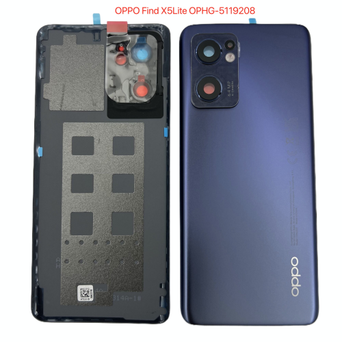OPPO Find X5Lite Reno 7 5G 原装后盖带镜片 黑 CPH2371