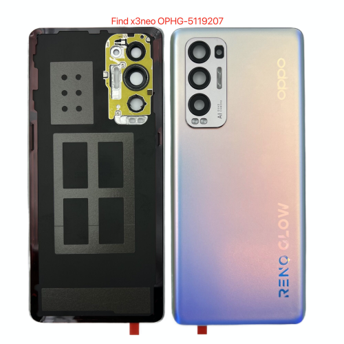 OPPO Find X3Neo Cover Posteriore + Supporto Fotocamera ORIGINALE Argento CPH2207