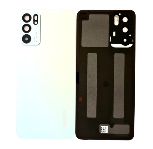 OPPO Reno 6 5G 原装后盖带镜片 蓝白 CPH2251 PEQM00