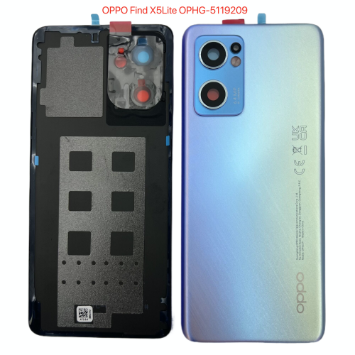 OPPO Find X5Lite Reno 7 5G 原装后盖带镜片 蓝 CPH2371