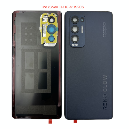 OPPO Find X3Neo Cover Posteriore + Supporto Fotocamera ORIGINALE Nero CPH2207