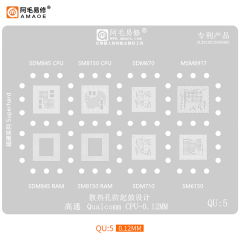 BGA Reballing stencil Qualcomm CPU (QU5)