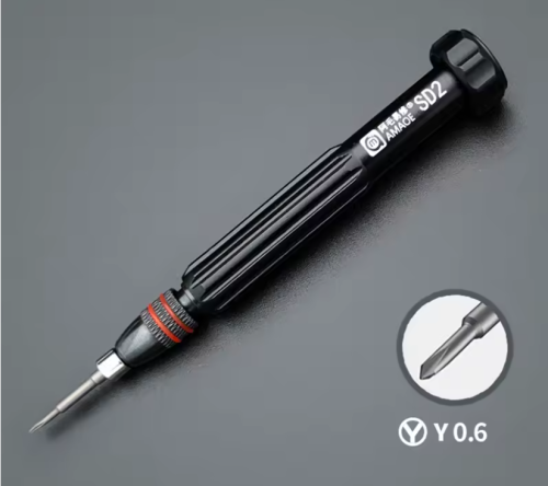 AMAOE SD2 cacciavite magnetico SD2 punte in acciaio cacciavite per iPhone Y 0.6 X 25mm