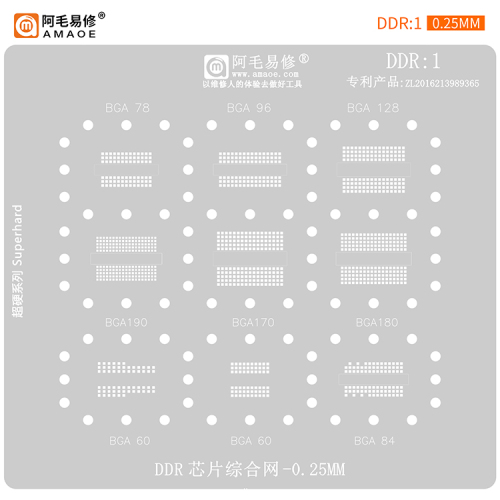 BGA Reballing stencil DDR (DDR1)