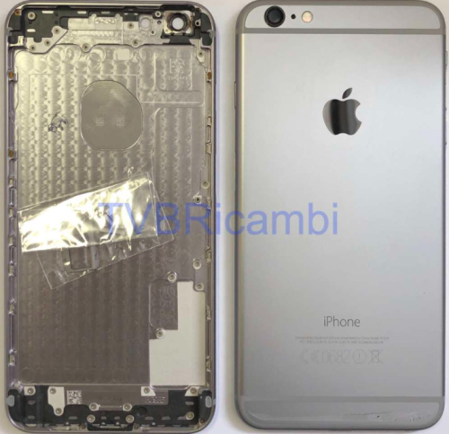 IPhone 6Plus Cover Posteriore Completo Senza Ricambi Nero