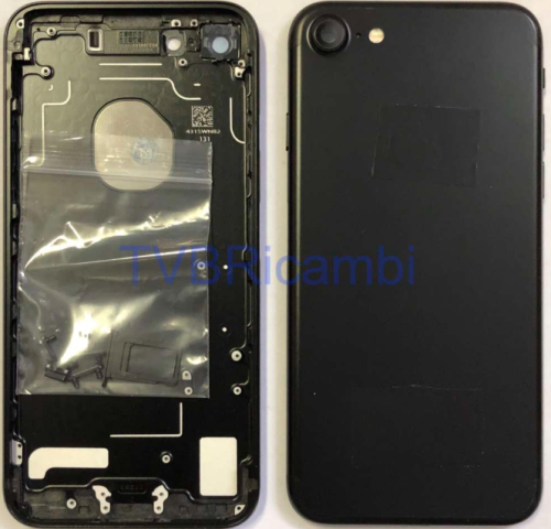 IPhone 7G 后壳总成空 磨砂黑