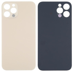 IPhone 12Pro Max Cover Posteriore Di Vetro (Buco Grande) Oro