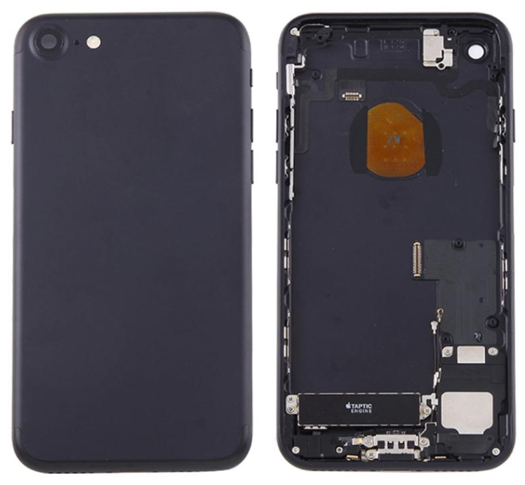 IPhone 7G Cover Posteriore Completo Con Ricambi Nero Opaco