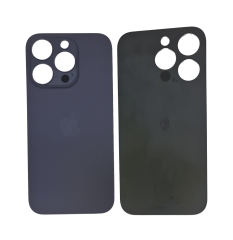 IPhone 14Pro Cover Posteriore Di Vetro (Buco Grande) Viola