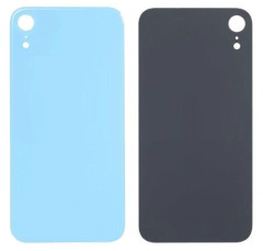 IPhone XR Cover Posteriore Di Vetro (Buco Grande) Blu