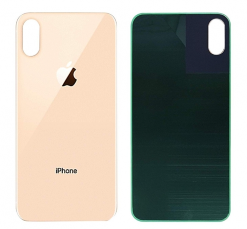 IPhone XS Max Cover Posteriore Di Vetro (Buco Grande) Oro