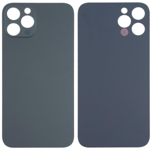 IPhone 12Pro Max Cover Posteriore Di Vetro (Buco Grande) Nero