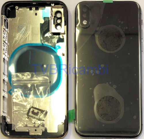 IPhone X Cover Posteriore Completo Senza Ricambi Nero