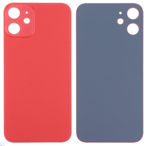 IPhone 12 Cover Posteriore Di Vetro (Buco Grande) Rosso