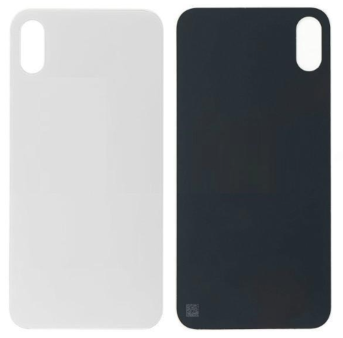 IPhone X Cover Posteriore Di Vetro (Buco Grande) Bianco